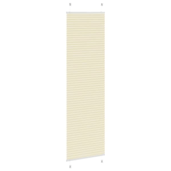 vidaXL Plisségardin fløde 65x200 cm Stofbredde 64,4 cm Polyester