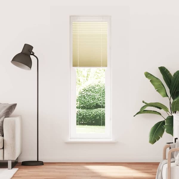 vidaXL Plisségardin fløde 65x200 cm Stofbredde 64,4 cm Polyester