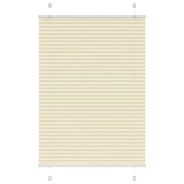 vidaXL Plisségardin fløde 85x150 cm Stofbredde 84,4 cm Polyester