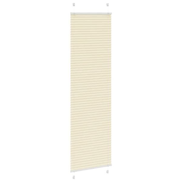 vidaXL Plisségardin fløde 55x200 cm Stofbredde 54,4 cm Polyester