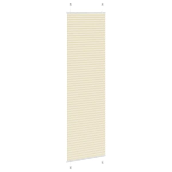 vidaXL Plisségardin fløde 55x200 cm Stofbredde 54,4 cm Polyester