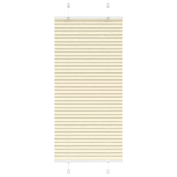 vidaXL laskostettu Blind Cream 60x100 cm Kankaan leveys 59,4 cm