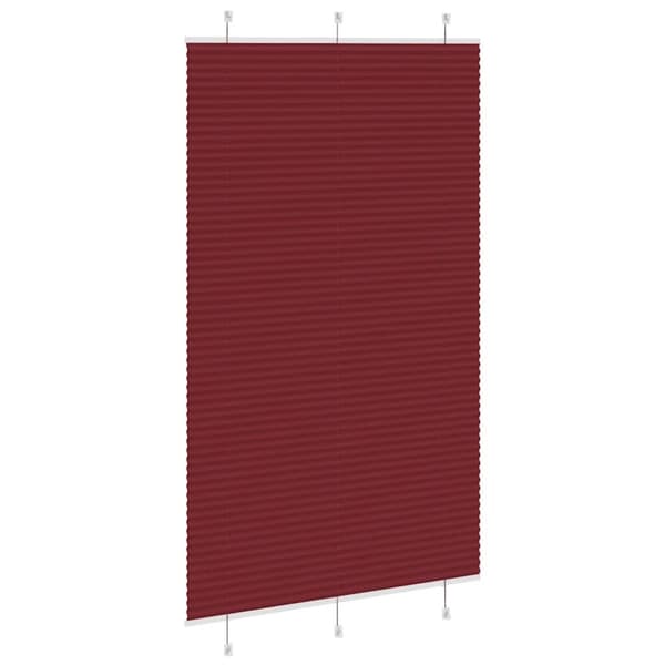 vidaXL Plisségardin Bordeaux Rød 120x200 cm Stoffbredde 119,4 cm