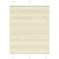 Miniatyrbilde 1 av 11: vidaXL plisségardin krem 105x100 cm Stoff Bredde 104,4 cm Polyester