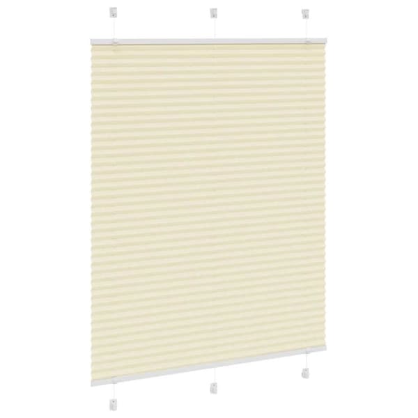 vidaXL laskostettu Blind Cream 105x100 cm Kankaan leveys 104,4 cm