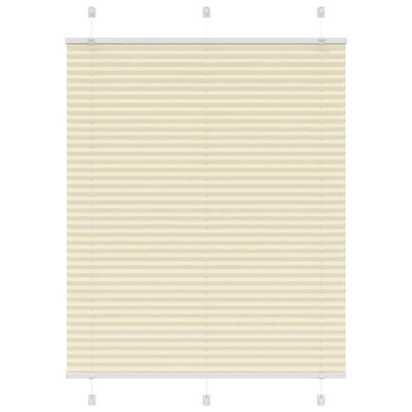vidaXL laskostettu Blind Cream 105x100 cm Kankaan leveys 104,4 cm