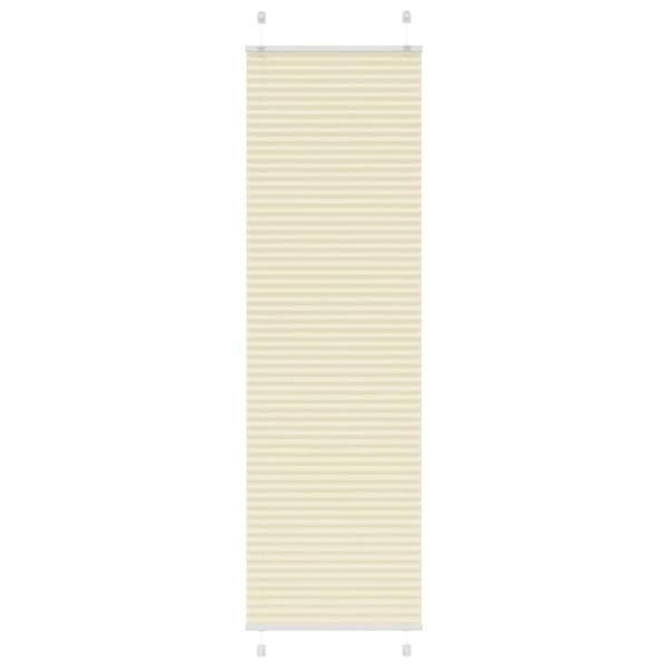 vidaXL plisségardin krem 55x200 cm Stoff Bredde 54,4 cm Polyester