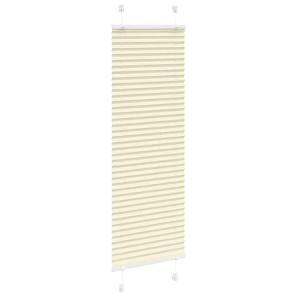 vidaXL plisségardin krem 40x100 cm Stoff Bredde 39,4 cm Polyester