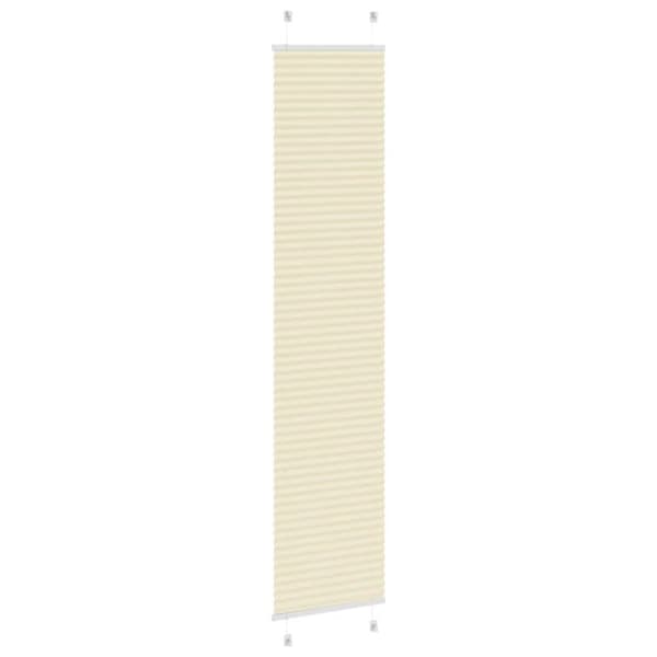 vidaXL plisségardin krem 50x200 cm Stoff Bredde 49,4 cm Polyester
