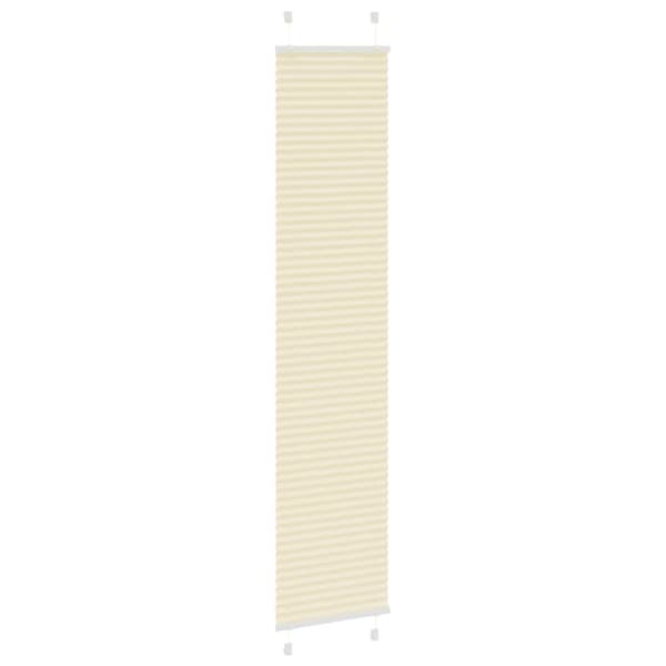vidaXL plisségardin krem 45x200 cm Stoff Bredde 44,4 cm Polyester