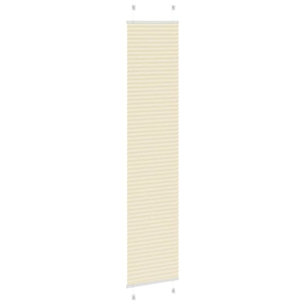 vidaXL plisségardin krem 45x200 cm Stoff Bredde 44,4 cm Polyester