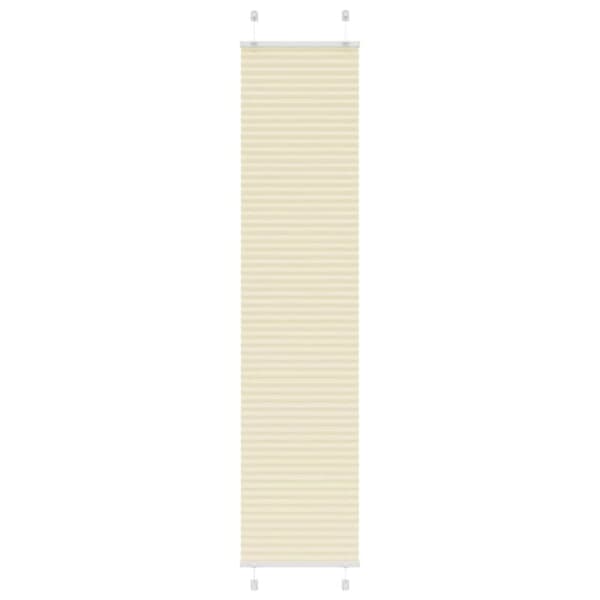 vidaXL plisségardin krem 45x200 cm Stoff Bredde 44,4 cm Polyester