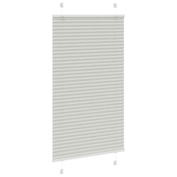 vidaXL Plisségardin Lysegrå 70x150 cm Stofbredde 69,4 cm Polyester