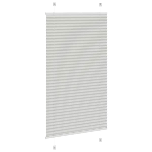 vidaXL Plisségardin Lysegrå 70x150 cm Stofbredde 69,4 cm Polyester