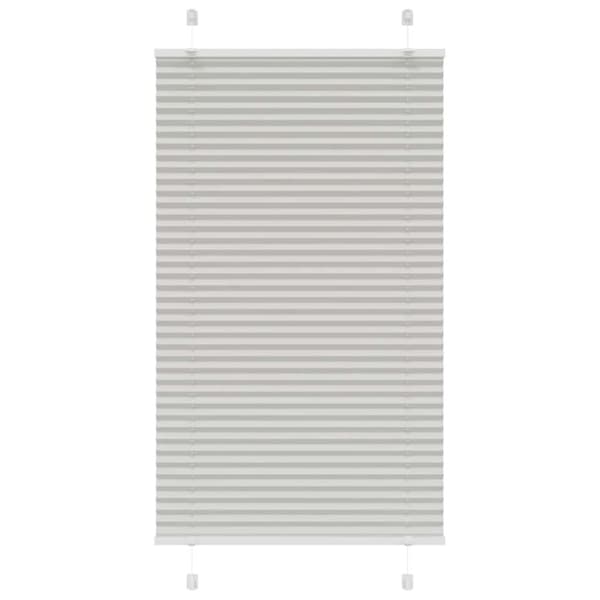 vidaXL Plisségardin Lysegrå 70x150 cm Stofbredde 69,4 cm Polyester