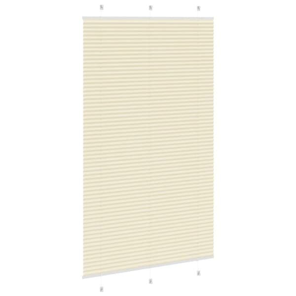vidaXL Plisségardin fløde 120x200 cm Stofbredde 119,4 cm Polyester