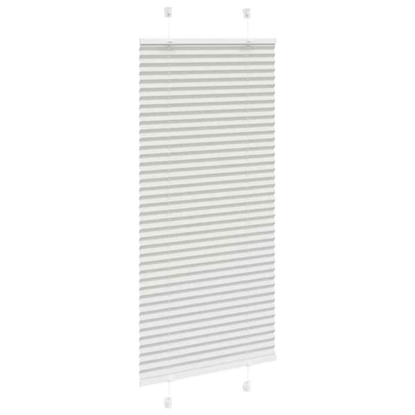 vidaXL laskostettu blindit vaaleanharmaa 55x100 cm kankaan leveys