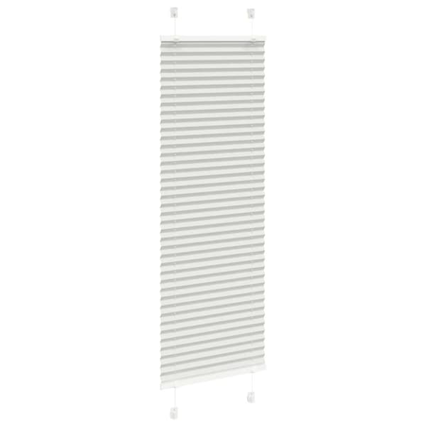 vidaXL laskostettu kaihdin vaaleanharmaa 50x150 cm kankaan leveys