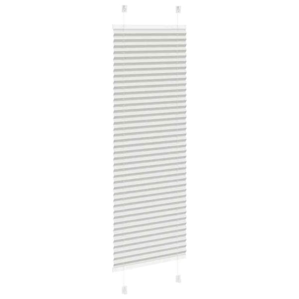 vidaXL laskostettu kaihdin vaaleanharmaa 50x150 cm kankaan leveys