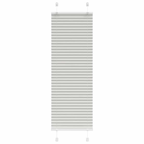 vidaXL laskostettu kaihdin vaaleanharmaa 50x150 cm kankaan leveys