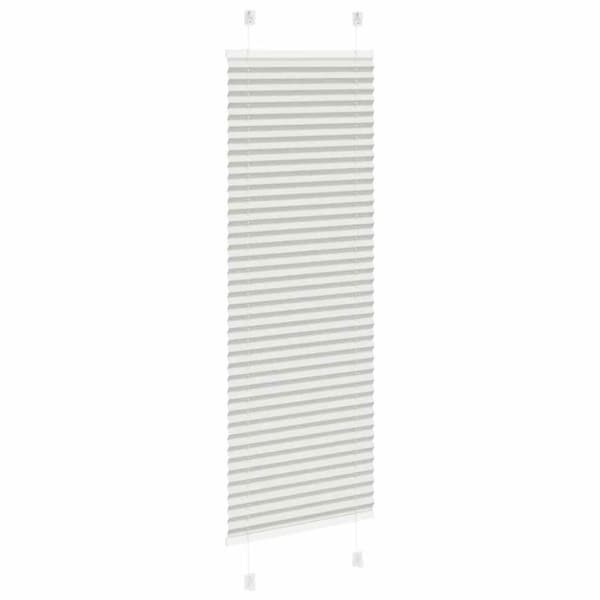 vidaXL Plisségardin Lysegrå 45x150 cm Stofbredde 44,4 cm Polyester