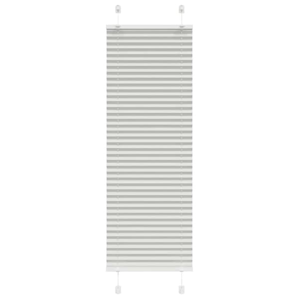 vidaXL Plisségardin Lysegrå 45x150 cm Stofbredde 44,4 cm Polyester