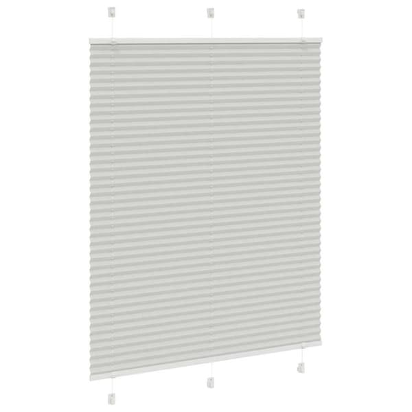 vidaXL laskostettu blindit vaaleanharmaa 105x150 cm kankaan leveys