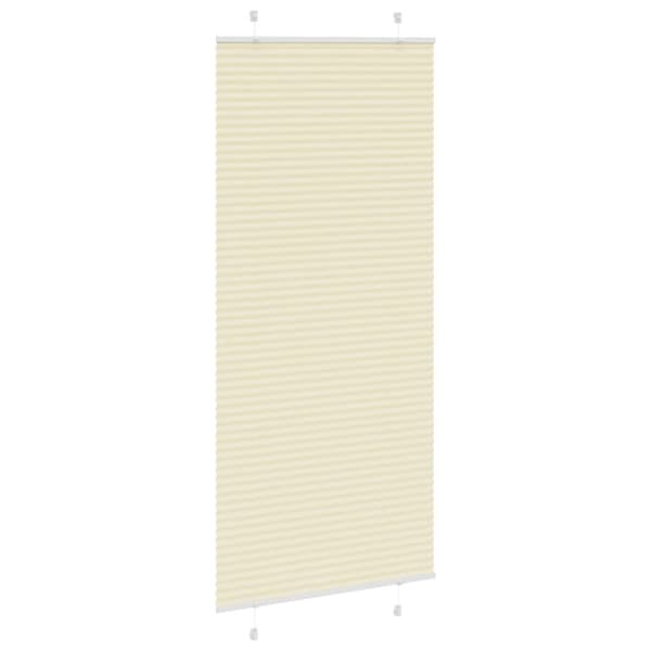 vidaXL Plisségardin fløde 100x200 cm Stofbredde 99,4 cm Polyester