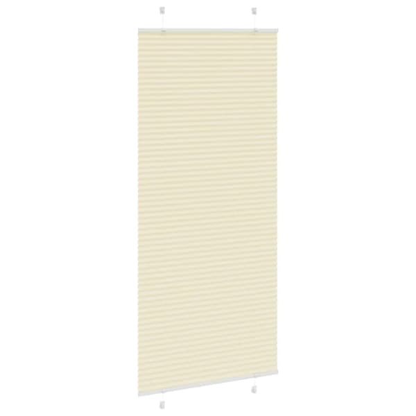 vidaXL Plisségardin fløde 100x200 cm Stofbredde 99,4 cm Polyester