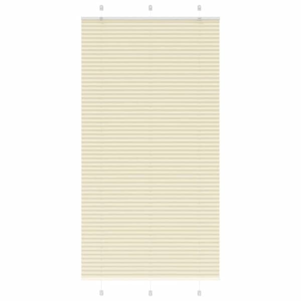 vidaXL Plisségardin fløde 100x200 cm Stofbredde 99,4 cm Polyester