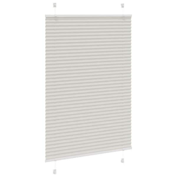 vidaXL laskostettu blindit vaaleanharmaa 85x100 cm kankaan leveys