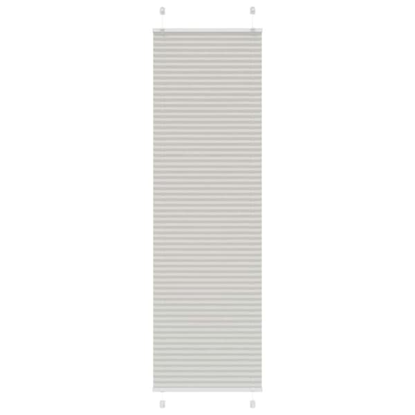 vidaXL plisségardin lys grå 55x200 cm Stoff Bredde 54,4 cm Polyester