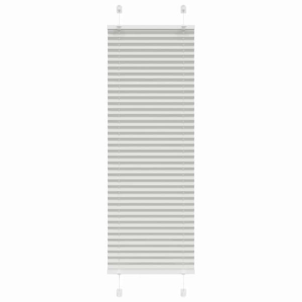 vidaXL laskostettu blindit vaaleanharmaa 40x150 cm kankaan leveys