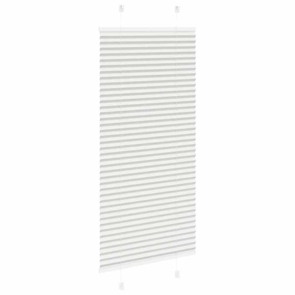vidaXL Plisségardin Lysegrå 60x150 cm Stofbredde 59,4 cm Polyester