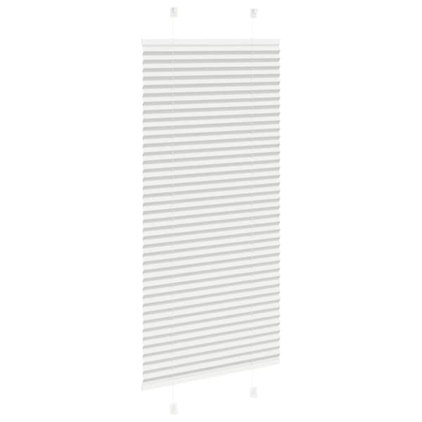 vidaXL laskostettu kaihdin vaaleanharmaa 65x150 cm kankaan leveys