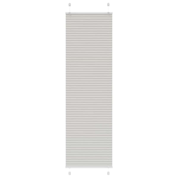 vidaXL Plisségardin Lysegrå 65x200 cm Stofbredde 64,4 cm Polyester