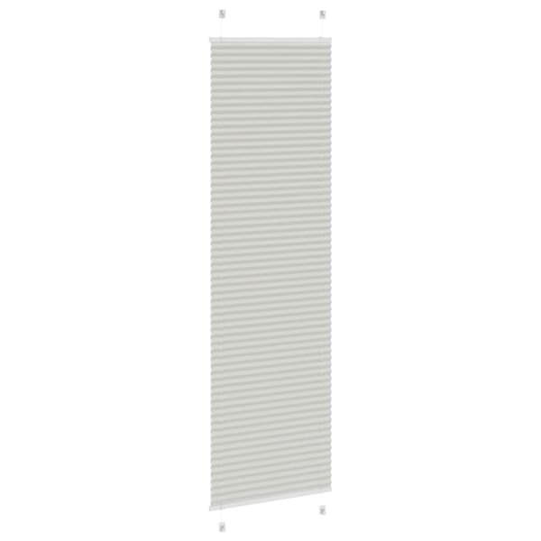 vidaXL Plisségardin Lysegrå 65x200 cm Stofbredde 64,4 cm Polyester