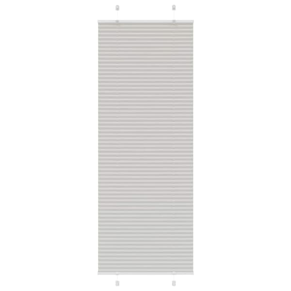 vidaXL plisségardin lys grå 70x200 cm Stoff Bredde 69,4 cm Polyester