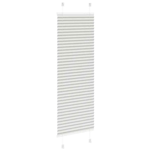 vidaXL plisségardin lys grå 40x100 cm Stoff Bredde 39,4 cm Polyester