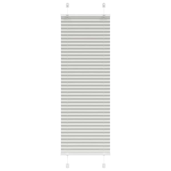 vidaXL plisségardin lys grå 40x100 cm Stoff Bredde 39,4 cm Polyester
