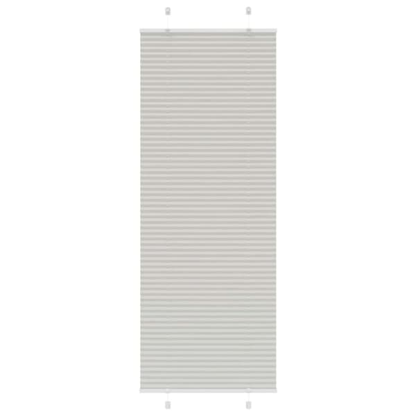 vidaXL Plisségardin Lysegrå 80x200 cm Stofbredde 79,4 cm Polyester