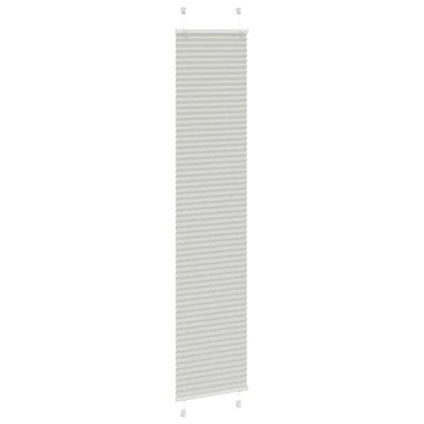 vidaXL Plisségardin Lysegrå 50x200 cm Stofbredde 49,4 cm Polyester