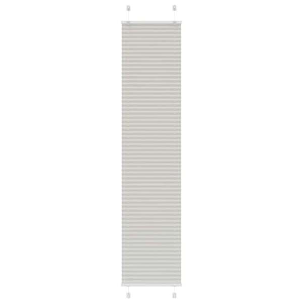 vidaXL Plisségardin Lysegrå 50x200 cm Stofbredde 49,4 cm Polyester