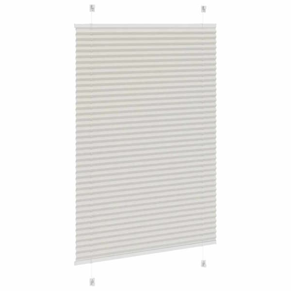 vidaXL Plisserad persienn ljusgrå 100x100 cm tyg bredd 99,4 cm