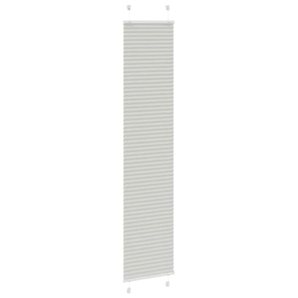 vidaXL plisségardin lys grå 50x200 cm Stoff Bredde 49,4 cm Polyester