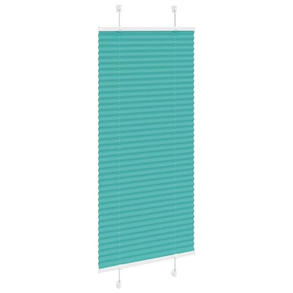 vidaXL Plisségardin Benzin Grøn 55x150 cm Stofbredde 54,4 cm Polyester