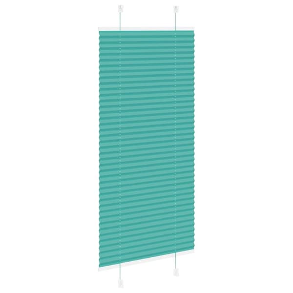 vidaXL Plisségardin Benzin Grøn 55x150 cm Stofbredde 54,4 cm Polyester