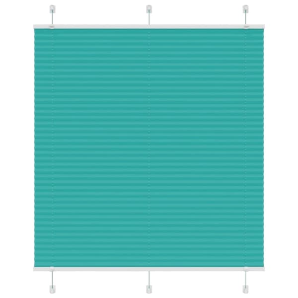 vidaXL Plisségardin Benzin Grøn 120x100cm Stofbredde 119,4cm Polyester