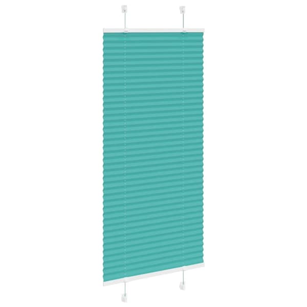 vidaXL Plisserad persienn bensingrön 65x150cm tyg bredd 64,4cm