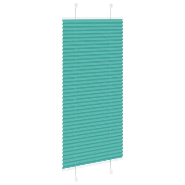 vidaXL Plisségardin Benzin Grøn 60x150 cm Stofbredde 59,4 cm Polyester